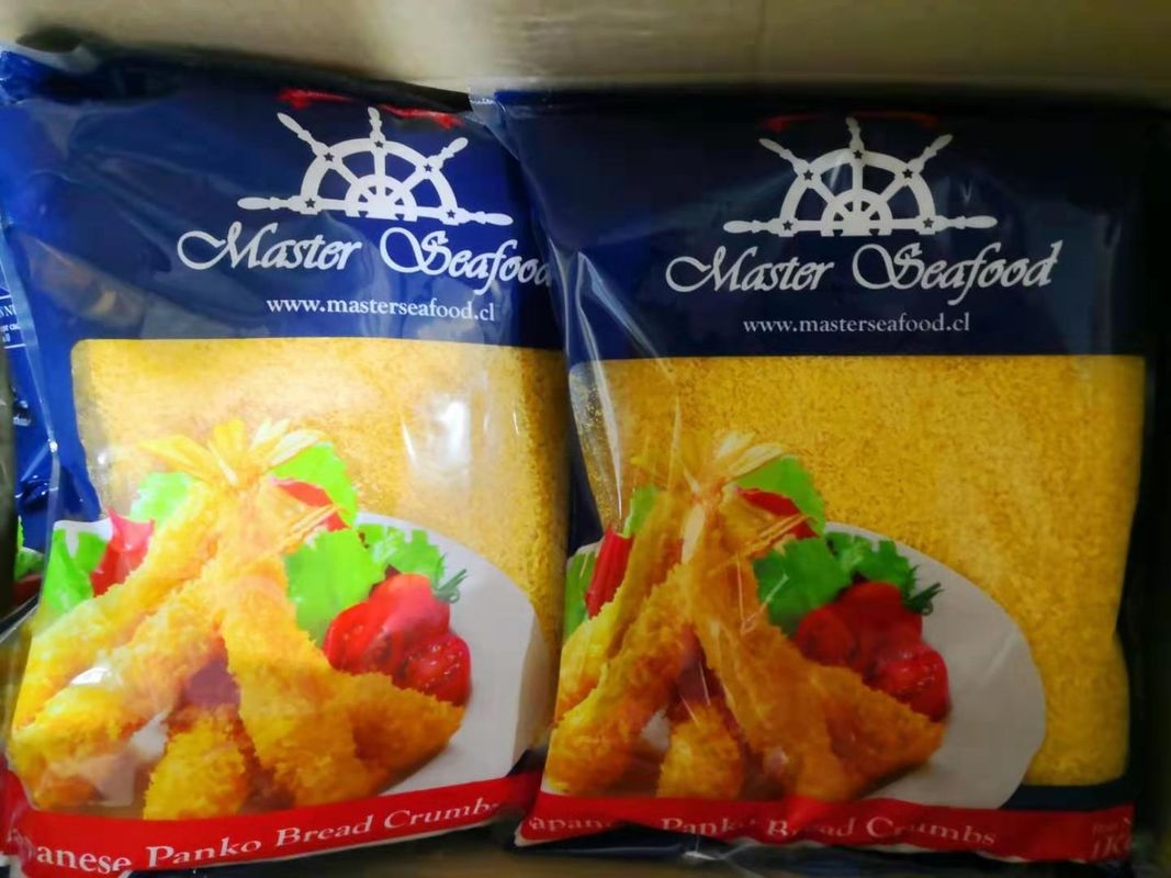 Kristalline weiße oder gelbe Panko-Brotkrümel / Kraftpapier-Brotbeutel zum Backen und Braten