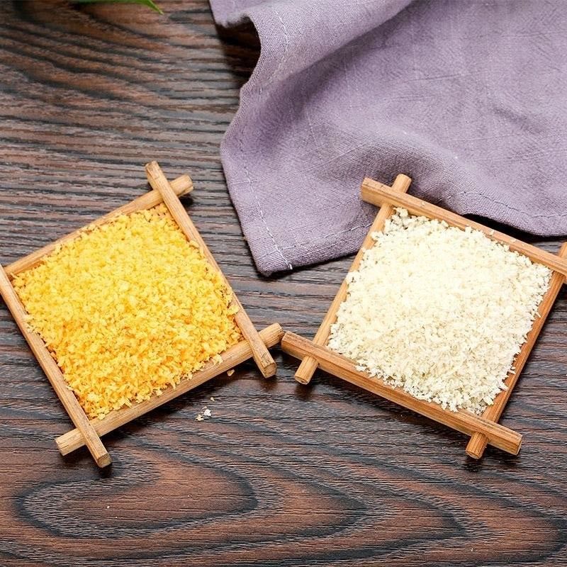 Populäres Produkt Krispiges Panko Brotkrümel in Gelb Weiß und Orange Brotkrümel