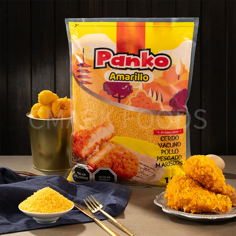 Profihersteller Großhandel Panko Japanische Art Gelbfarbene Brotkrümel
