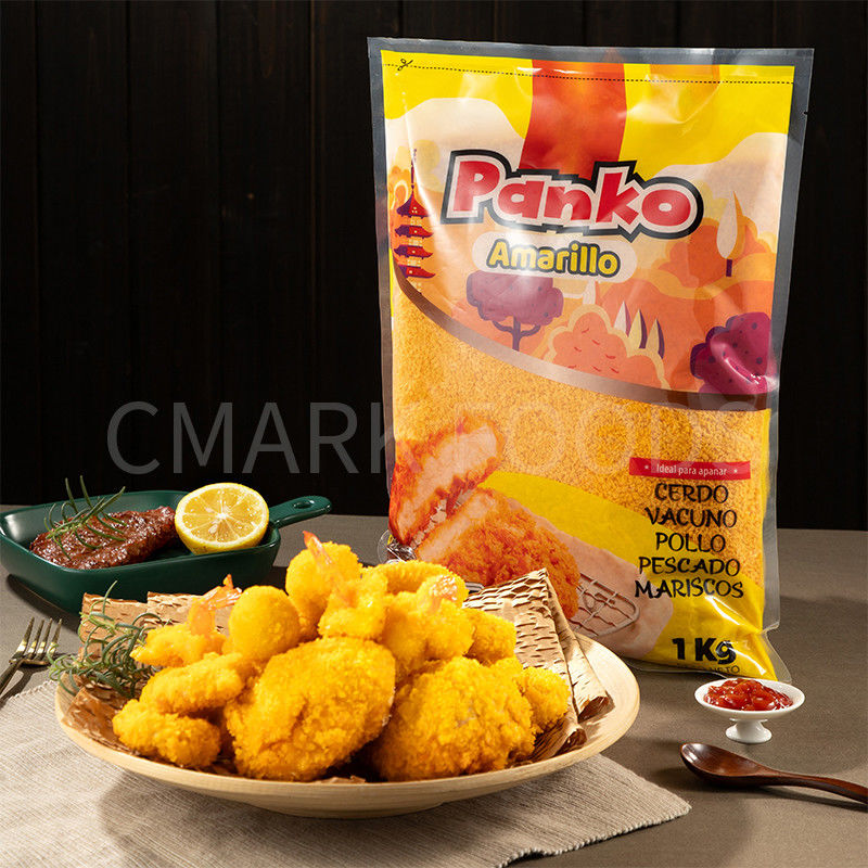 Breadcrumbs in verschiedenen Farben Panko Knuspriges Brotkrümel Gelb Weiß und Orange für gebratene Speisen
