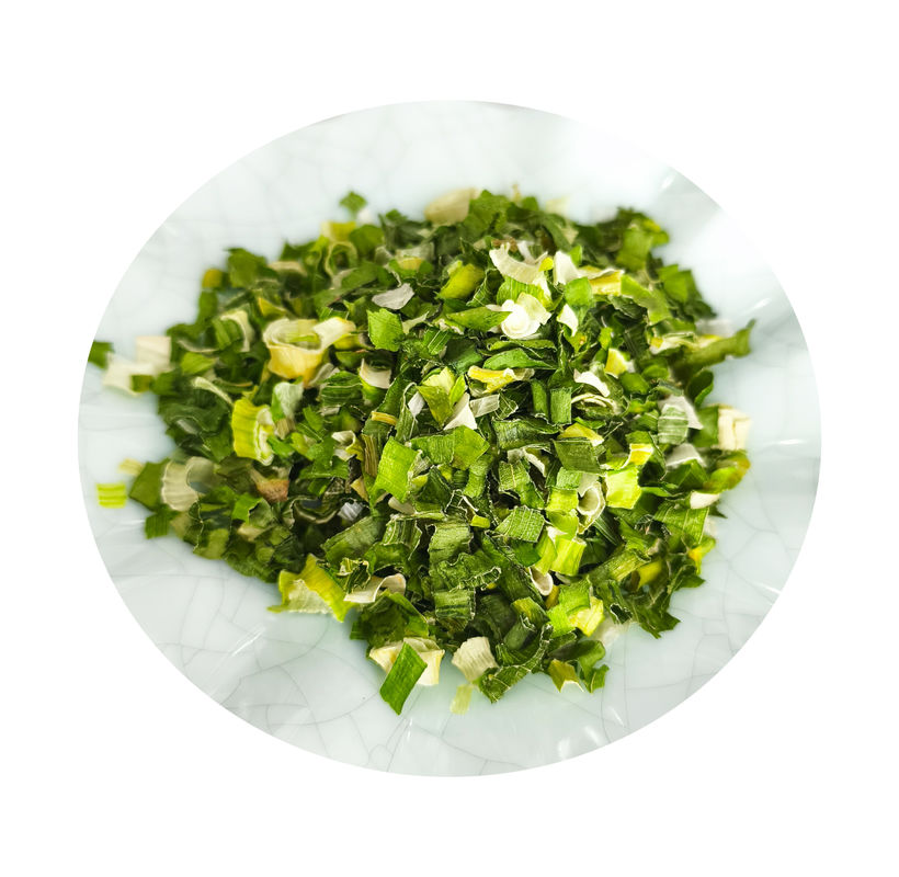 Dehydriertes Gemüse Großhandel Luftgetrocknete Chive Rollen 3*3mm 5*5mm Natürliche Farbe Geschmack Keine Zusatzstoffe Max 7% Feuchtigkeit Karton Verpackung Hohe Qualität
