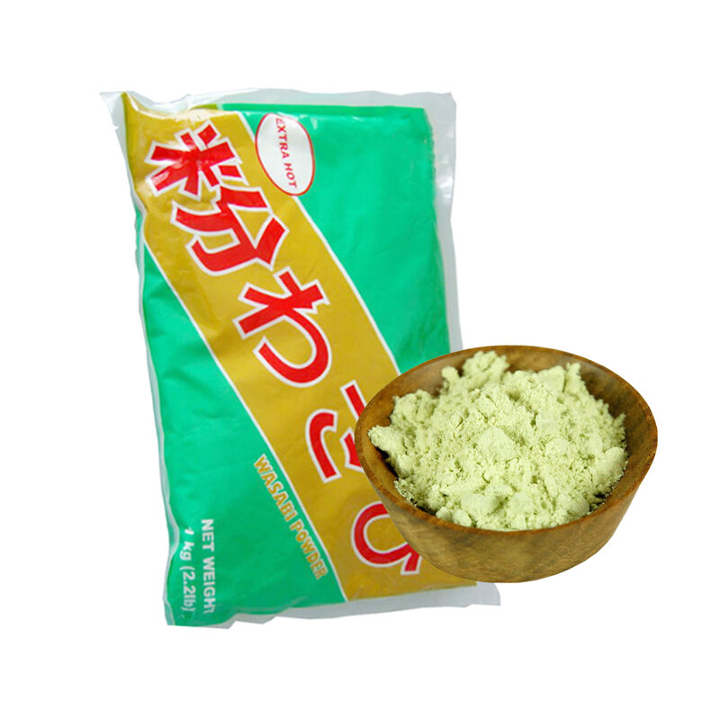 Wasabi Powder 1kg Stand Up Pouch Retail Resale Pack 10 Bags Carton Ecommerce Sushi Seasoning Wholesale