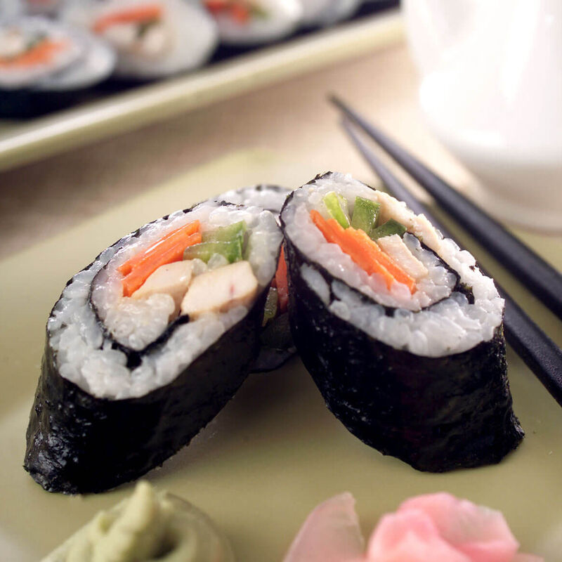 Sushi Nori Roasted Seaweed Sheets Grade A 19x21cm 100 Sheets Per Bag Wholesale Restaurant Bulk Dark Green Yaki Nori