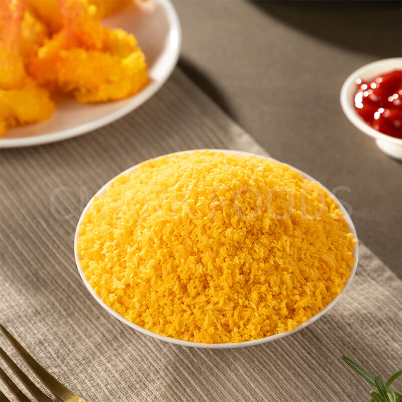 Coating Yellow Panko Bread Crumbs 5mm Needle Shape Crispy Crust Pork Veal Cutlet 10kg Bag
