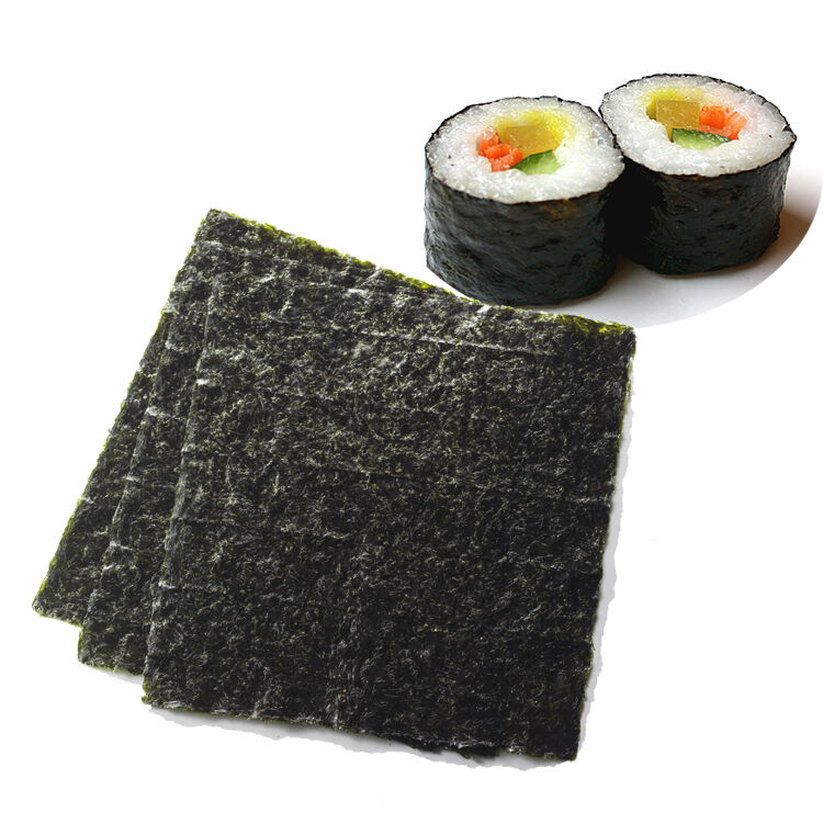 Grade C Dried Roasted Seaweed Nori Sushi Rolls 600 Pcs Per Roll 10cm Width Bulk Supply
