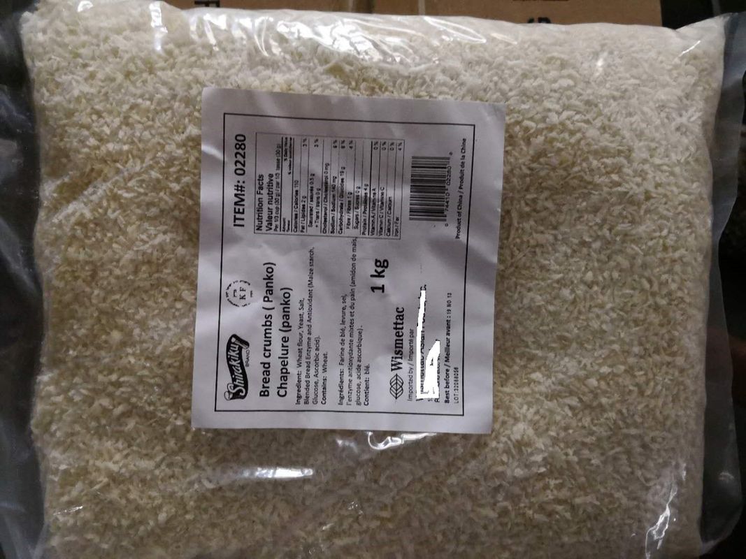 HACCP-zertifizierte japanische Panko-Semmelbrösel mit maximal 10 % Feuchtigkeitsgehalt und einer Größe von 2–12 mm für knusprige frittierte Speisen
