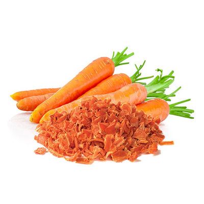 Entwässerte orange rote getrocknete Karotte Chips Low Sugar