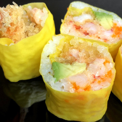 Regenbogen-Sushi-Verpackung Mamenori bedeckt Sushi-Sojabohnenöl-Krepp