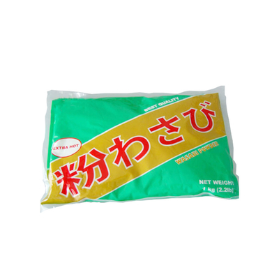 Würzig und scharf, feines, reines Wasabi-Pulver, hellgrün, ohne Allergene