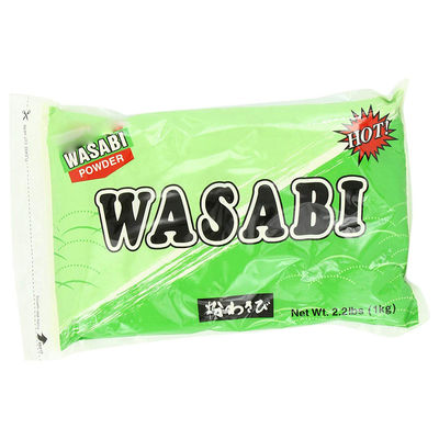 Reines Wasabi-Pulver mit würzigem und scharfem Geschmack für vielseitiges Kochen in hellgrüner Farbe